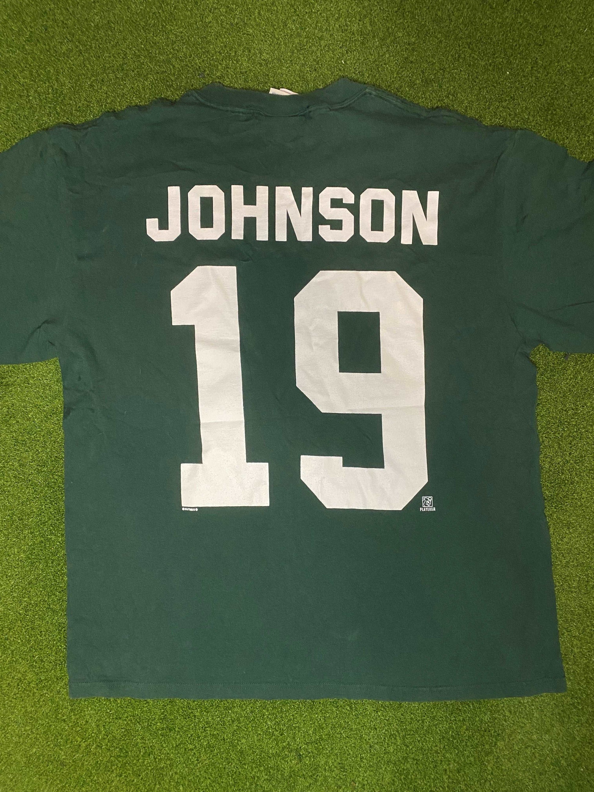 1998 New York Jets - Keyshawn Johnson - Vintage NFL Player Tee Shirt (XL)