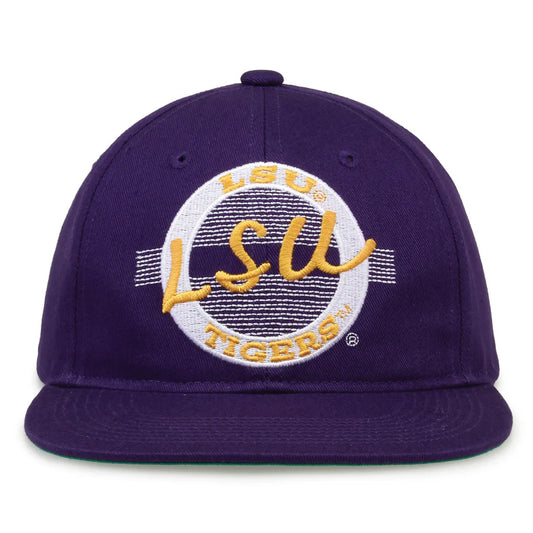 LSU Tigers Retro Circle Snapback Hat