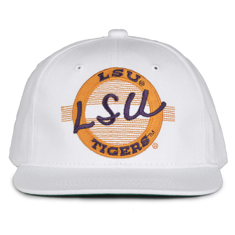 LSU Tigers Retro Circle Snapback Hat