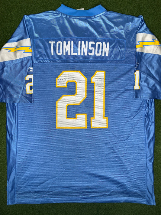 2002-2009 San Diego Chargers - Ladainian Tomlinson #21 - Vintage NFL Jersey (2XL)