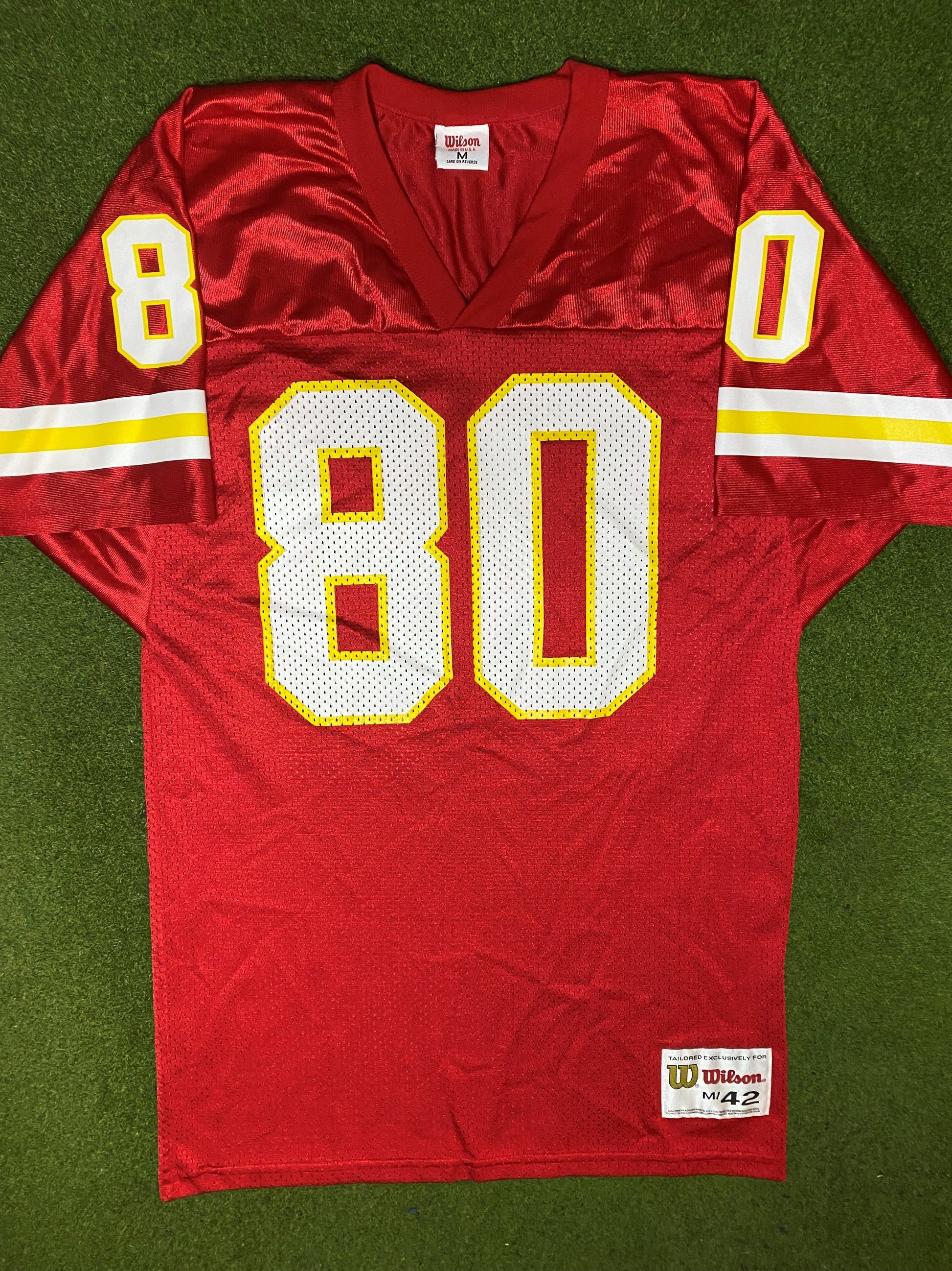 90s Kansas City Chiefs - Lake Dawson #80 - Vintage NFL Jersey (Medium)