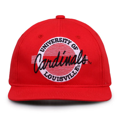 Louisville Cardinals Retro Circle Snapback Hat