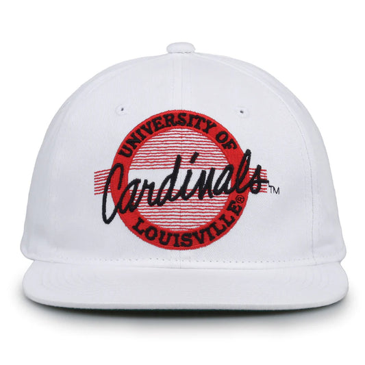 Louisville Cardinals Retro Circle Snapback Hat