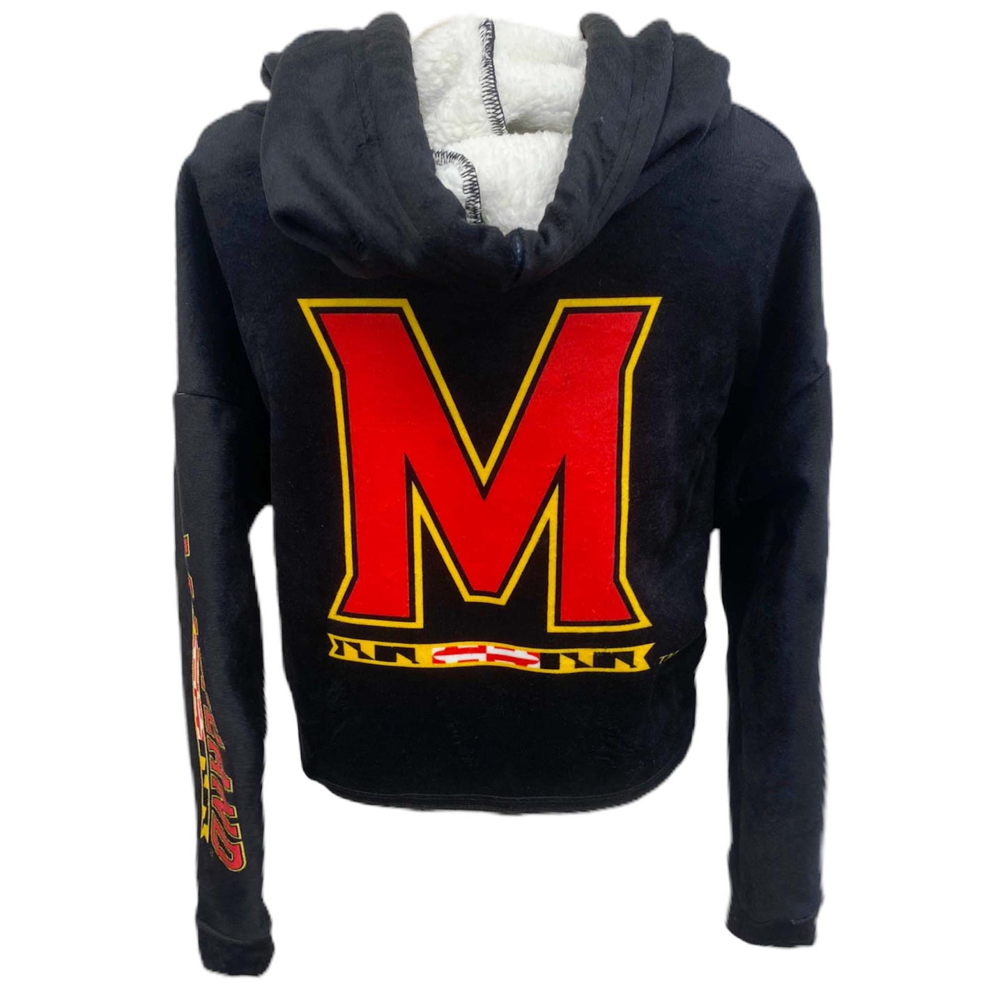 Maryland Terps Black Varsity Furry Hoodie