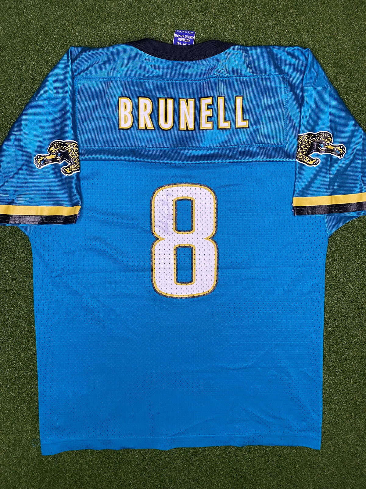 1995-2001 Jacksonville Jaguars - Mark Brunell #8 - Vintage NFL Jersey (Youth Large)