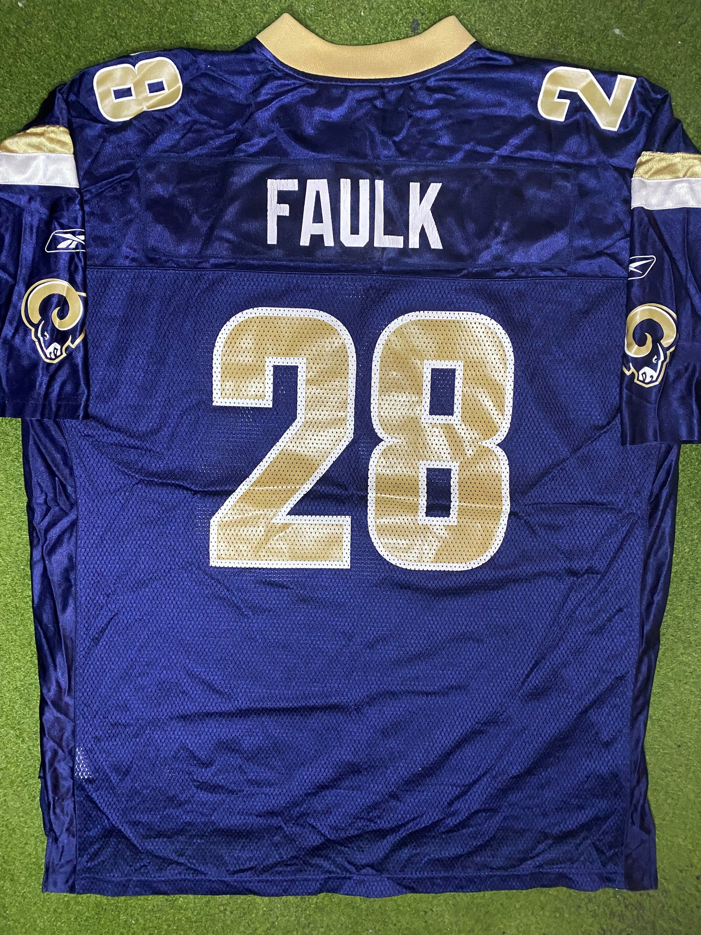 2002-2005 St. Louis Rams - Marshall Faulk #28 - Reebok - Vintage NFL Jersey (2XL) - Gametime Vintage