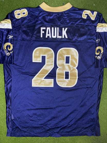 2002-2005 St. Louis Rams - Marshall Faulk #28 - Reebok - Vintage NFL Jersey (2XL) - Gametime Vintage