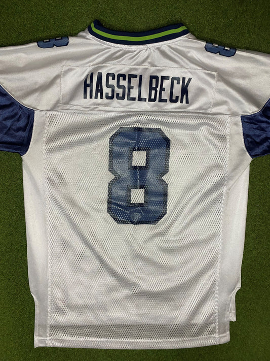 00s Seattle Seahawks - Matt Hasselbeck #8 - Reebok - Vintage NFL Jersey (Youth Large) - Gametime Vintage