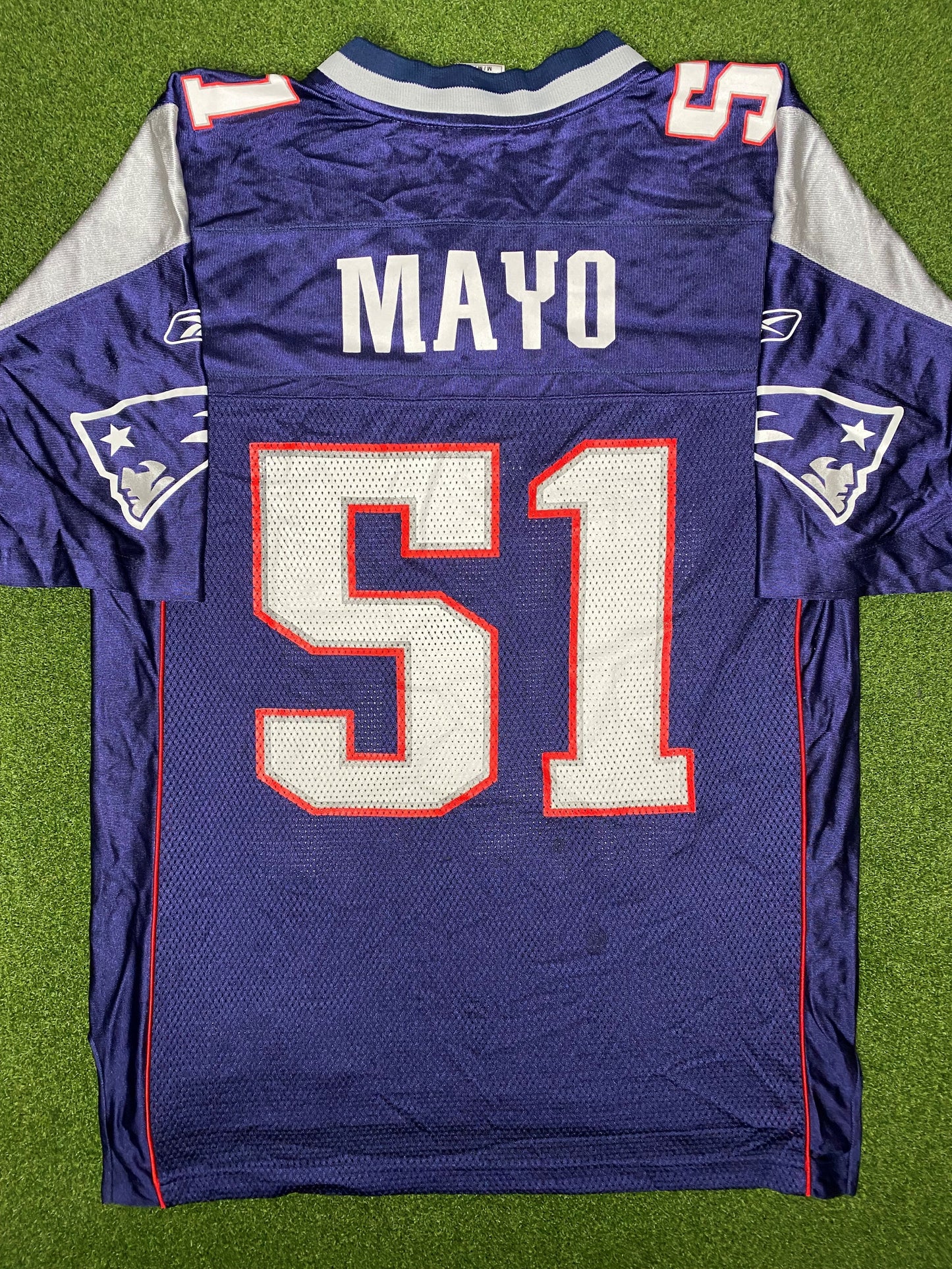 2008-2012 New England Patriots - Jerod Mayo #51 - Vintage NFL Jersey (Medium)