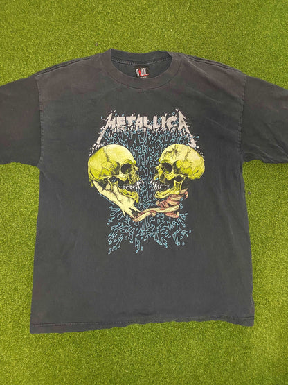 1994 Metallica Tour - Pushead Sad But True - Vintage Band Tee Shirt (XL)