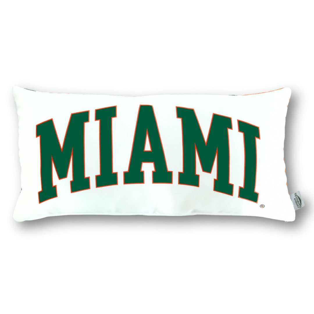University of Miami Hurricanes Lumbar Pillow Cover