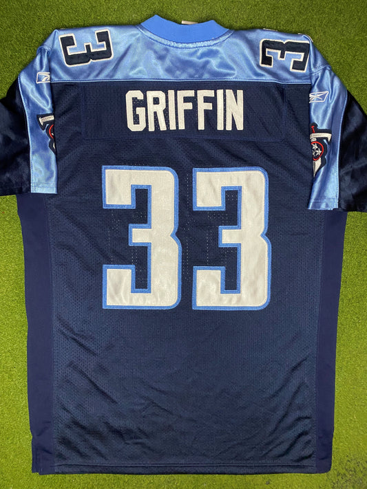 00s Tennessee Titans - Michael Griffin #33 - Authentic Stitched - Vintage NFL Jersey (50) - Gametime Vintage