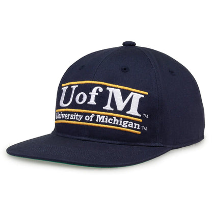 Michigan Wolverines Retro Bar Snapback Hat