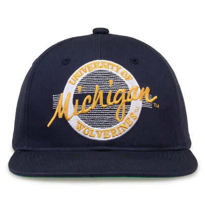 Michigan Wolverines Retro Circle Snapback Hat