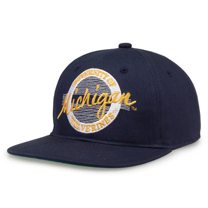 Michigan Wolverines Retro Circle Snapback Hat