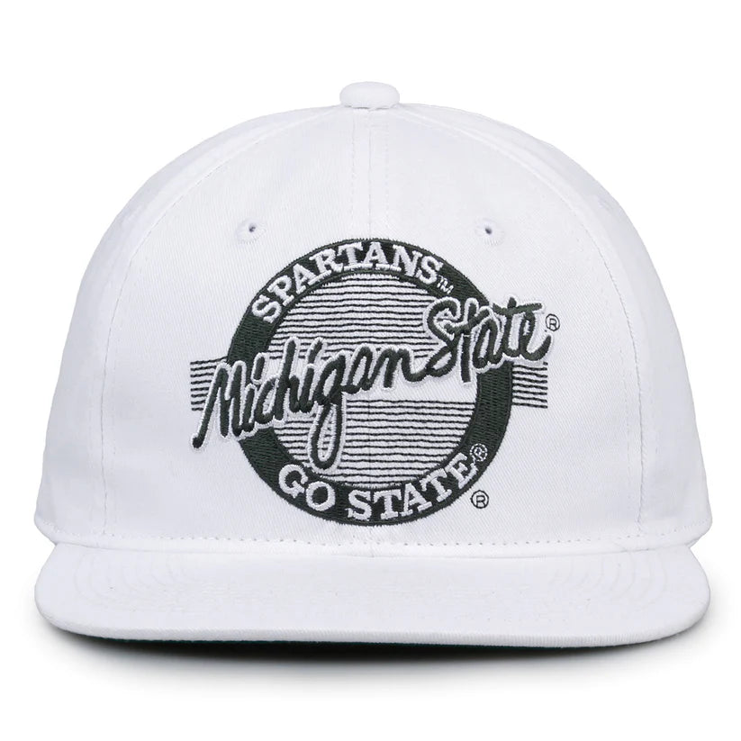 Michigan State Spartans Retro Circle Snapback Hat