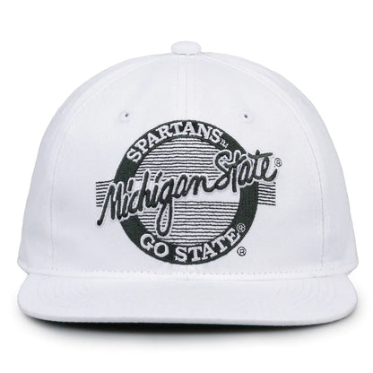 Michigan State Spartans Retro Circle Snapback Hat