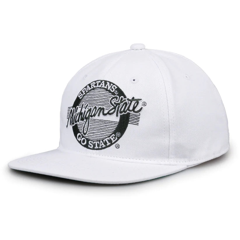 Michigan State Spartans Retro Circle Snapback Hat
