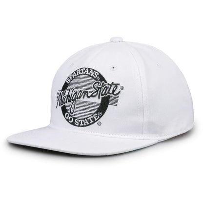 Michigan State Spartans Retro Circle Snapback Hat