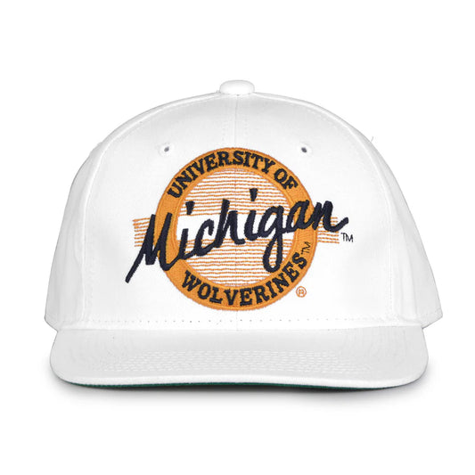 Michigan Wolverines Retro Circle Snapback Hat