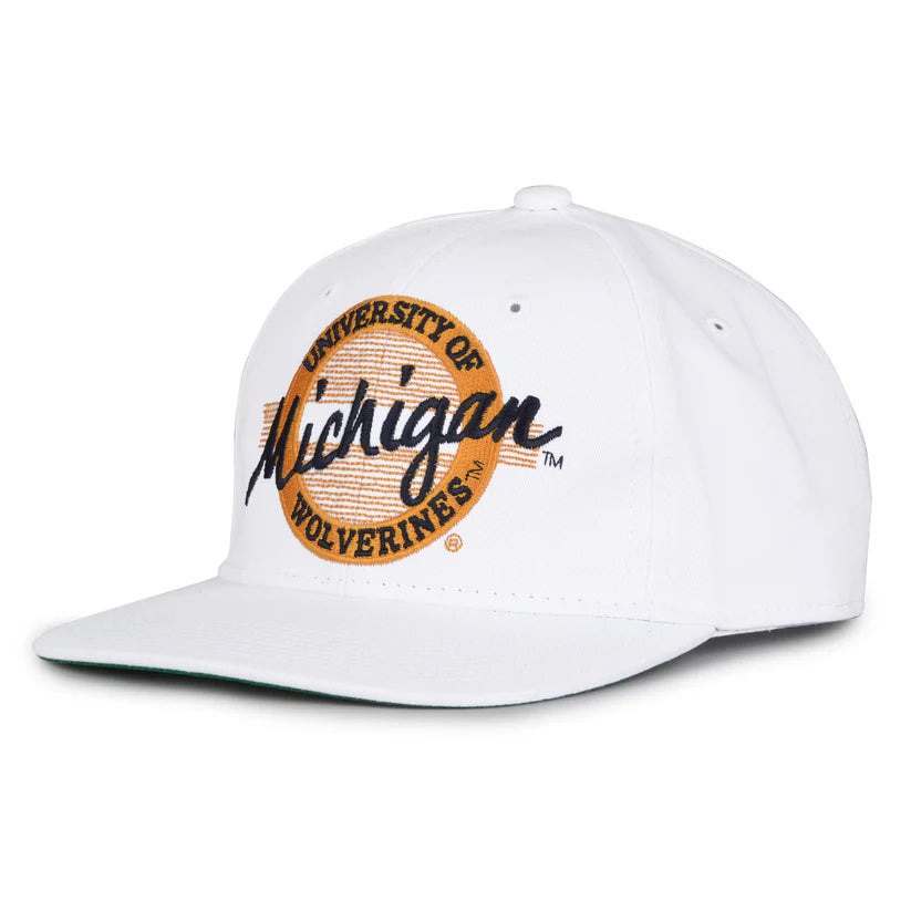 Michigan Wolverines Retro Circle Snapback Hat