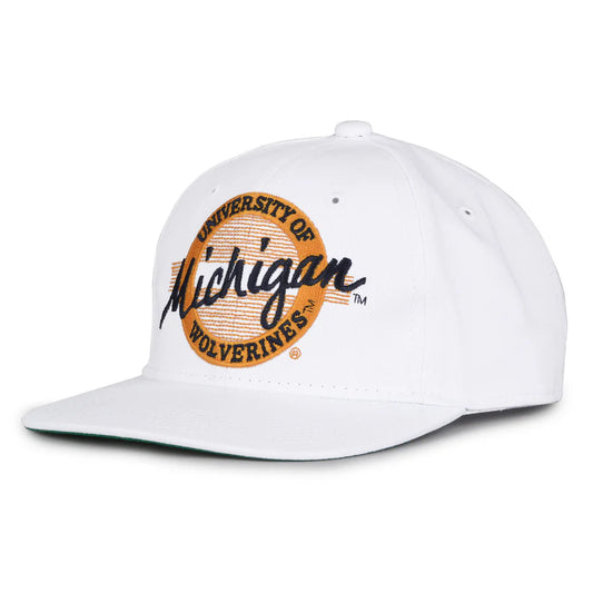 Michigan Wolverines Retro Circle Snapback Hat