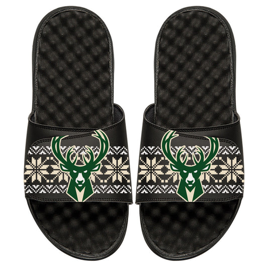 Milwaukee Bucks Ugly Sweater Slides