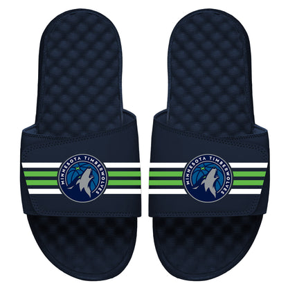 Minnesota Timberolves Stripes Slides