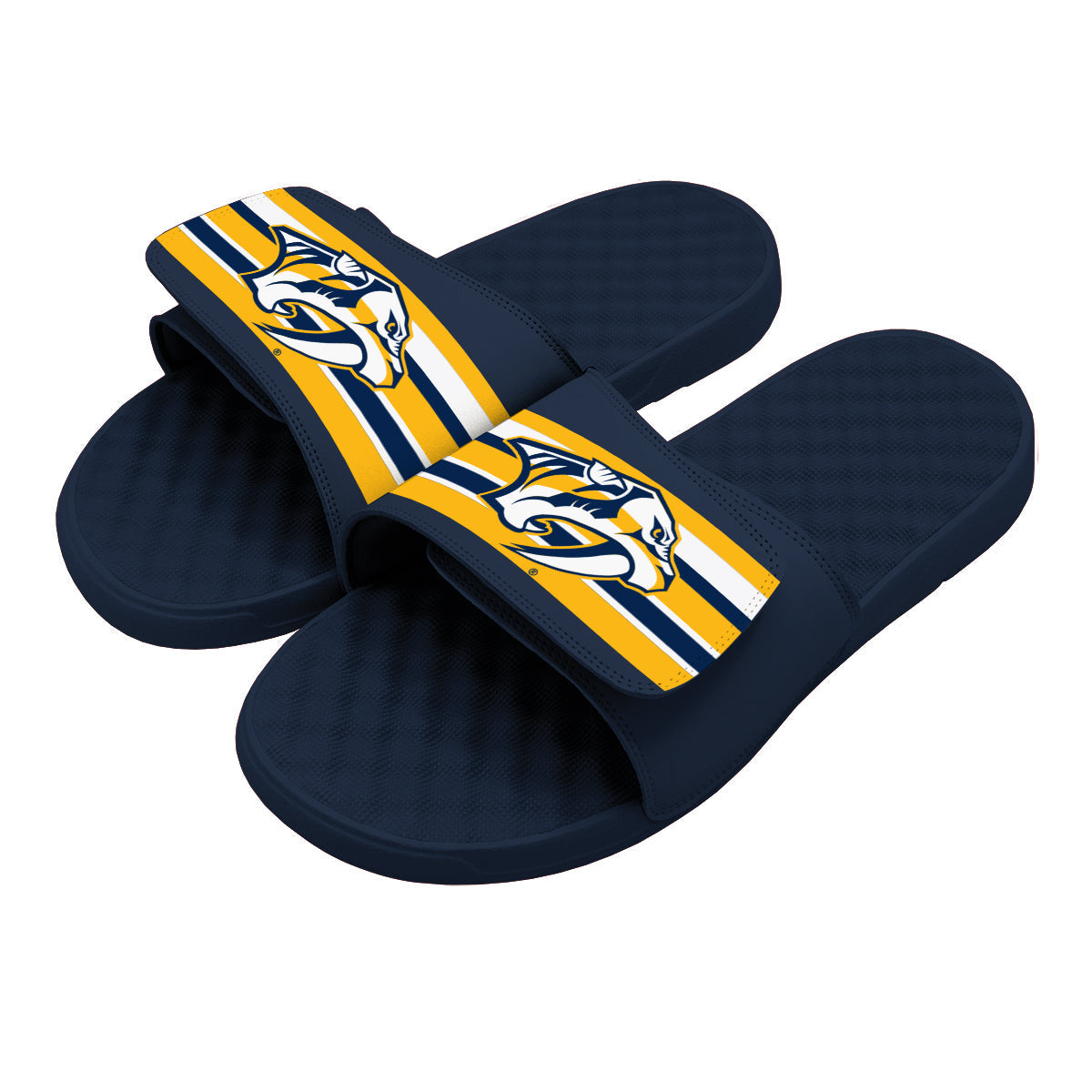 Nashville Predators Stripes Slides