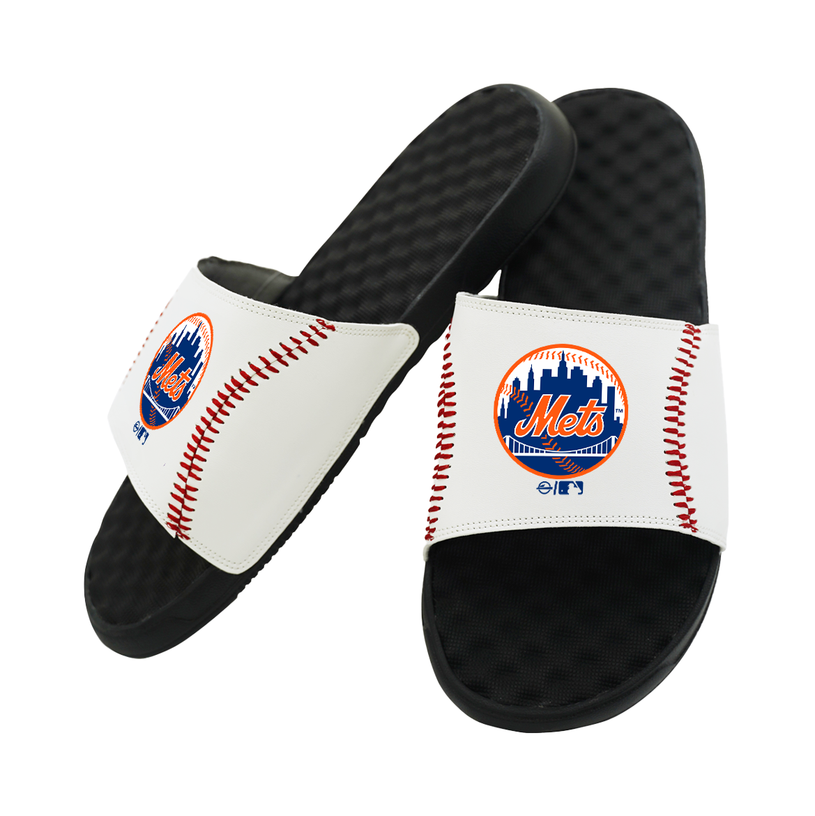 Mets Baseball Stitch Slide Sandals