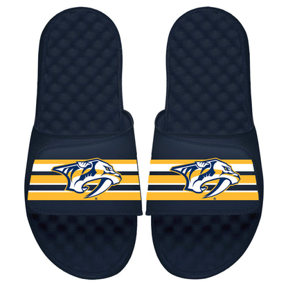 Nashville Predators Stripes Slides