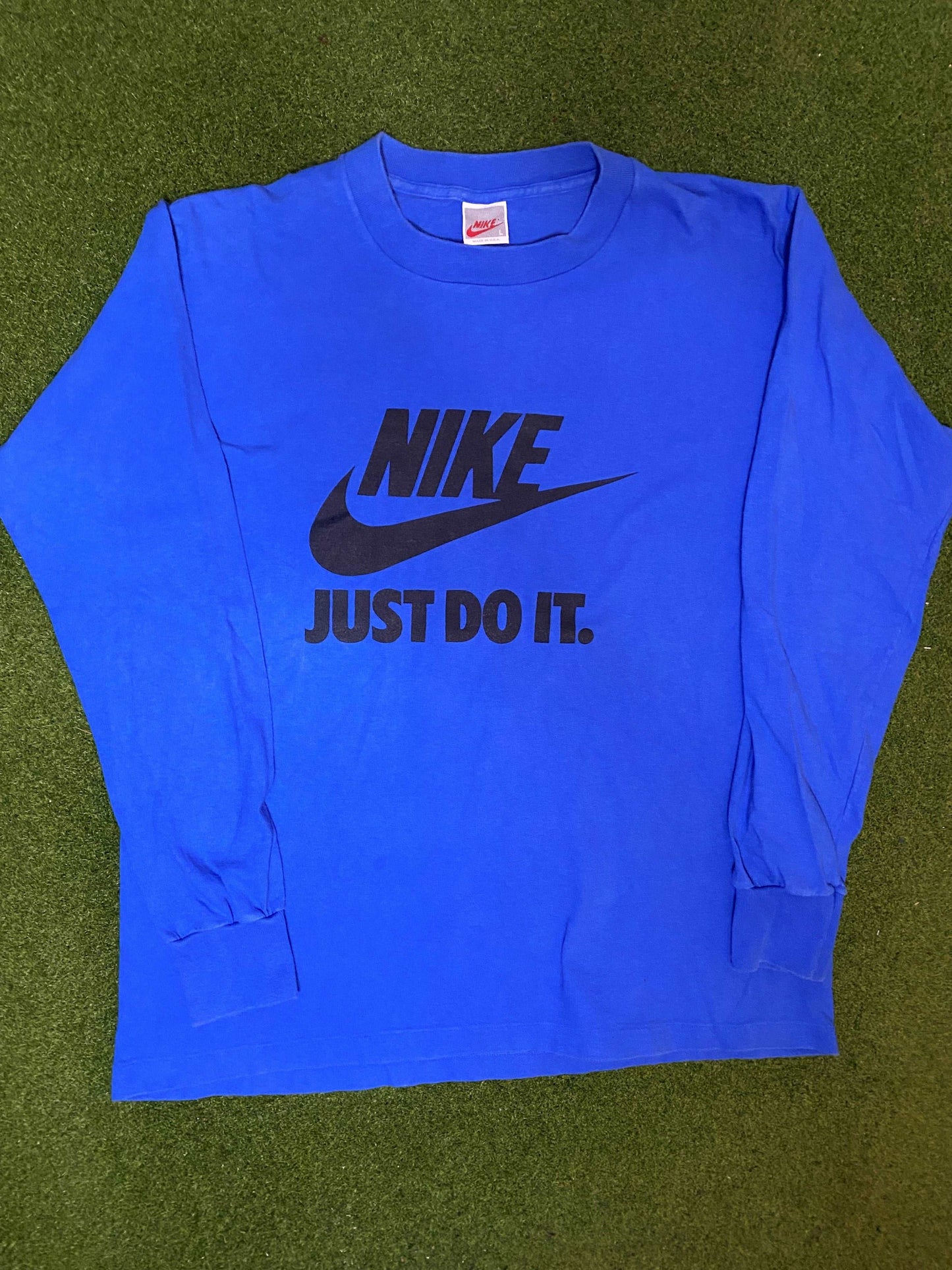 1987-1994 Nike - Just Do It - Vintage Nike Long Seleeve (Large)