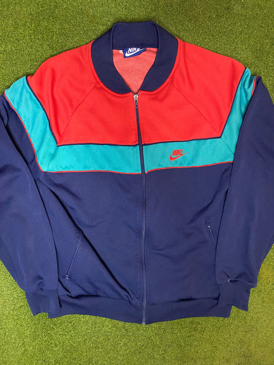 1984-1987 Nike - Vintage Nike Zip Jacket (Large)