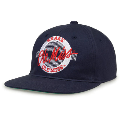 Ole Miss Rebels Retro Circle Snapback Hat