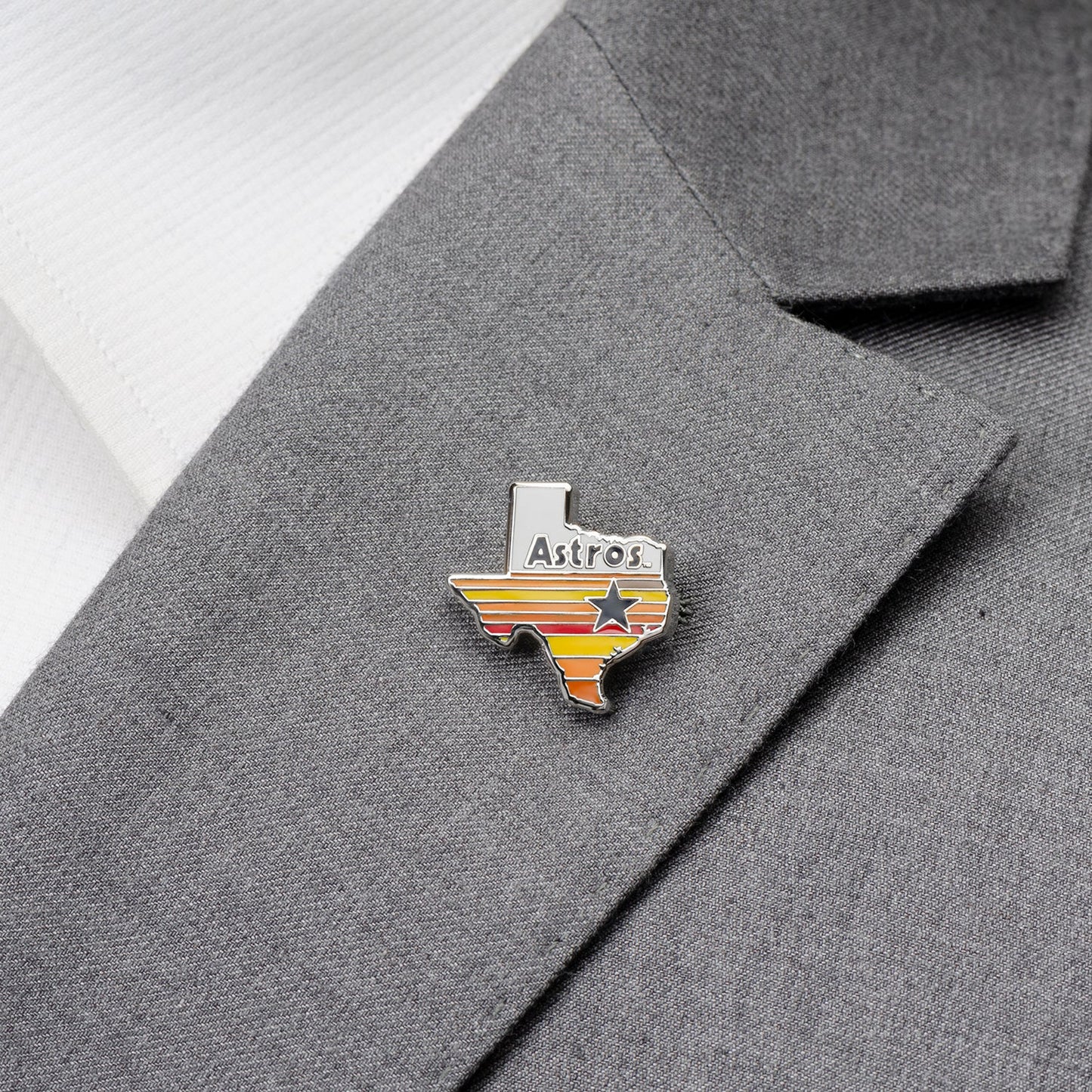 MLB Houston Astros Tequila Sunrise Lapel Pin