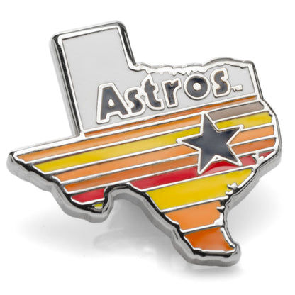 MLB Houston Astros Tequila Sunrise Lapel Pin