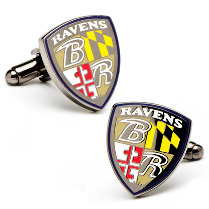 NFL Baltimore Ravens Shield Cufflinks