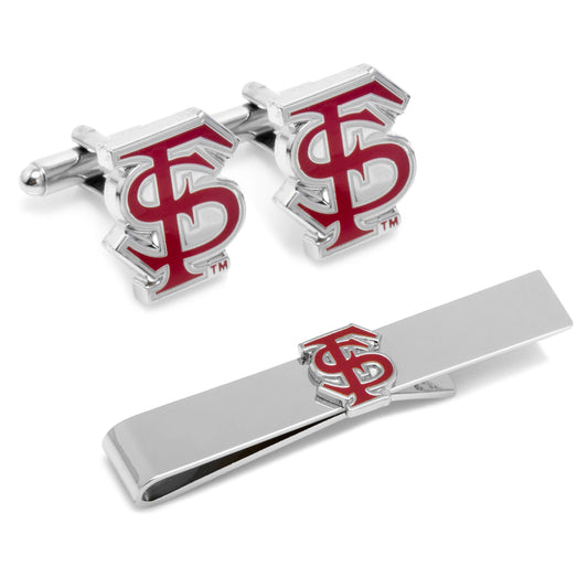 NCAA Florida State University Cufflinks and Tie Bar Gift Set