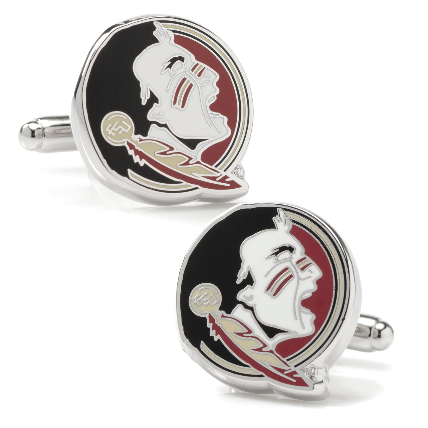 NCAA Florida State Seminole Head Cufflinks
