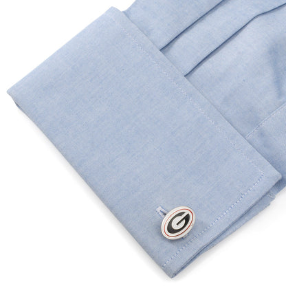 NCAA University of Georgia Bulldog Cufflinks and Lapel Pin Gift Set