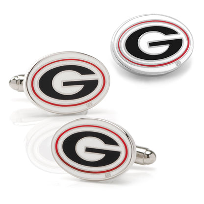 NCAA University of Georgia Bulldog Cufflinks and Lapel Pin Gift Set