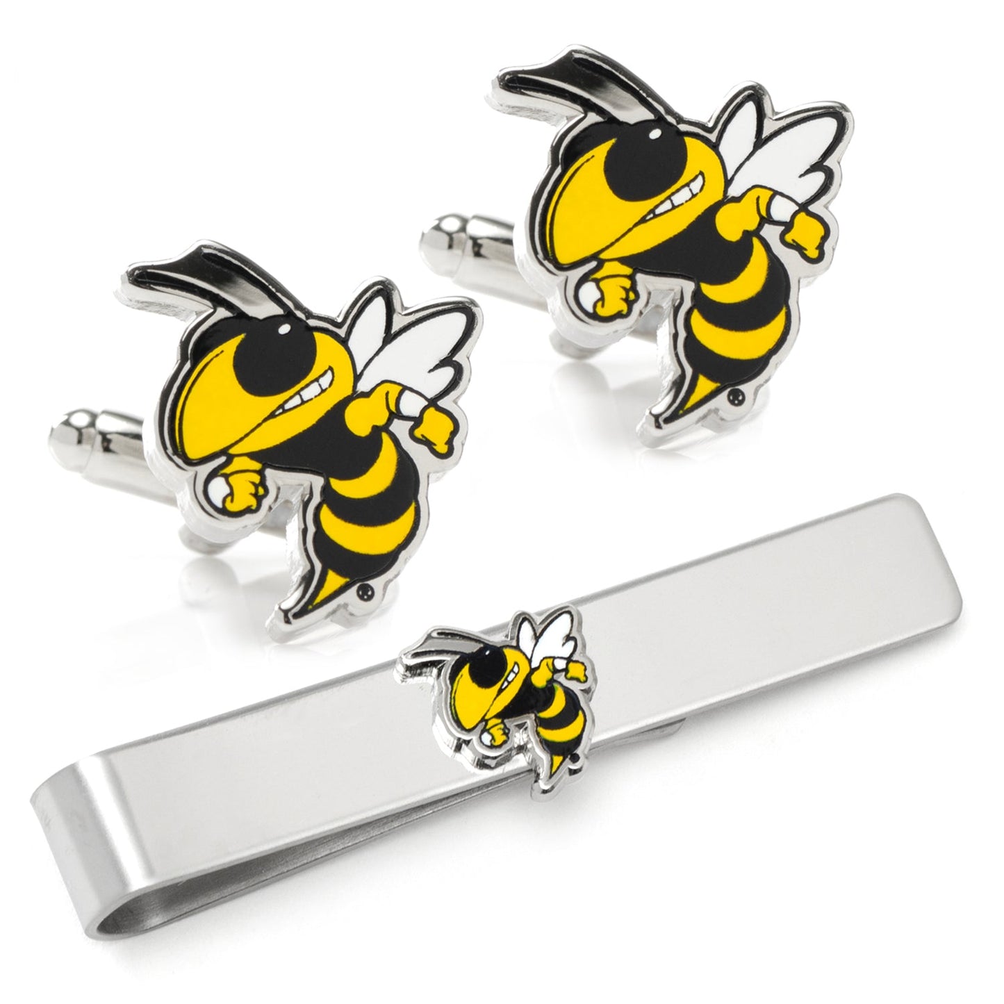 NCAA Georgia Tech Yellow Jackets Cufflinks and Tie Bar Gift Set