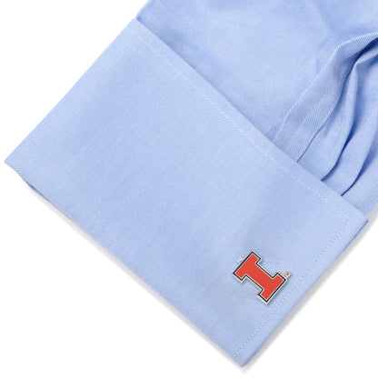 NCAA University of Illinois Fighting Illini Cufflinks
