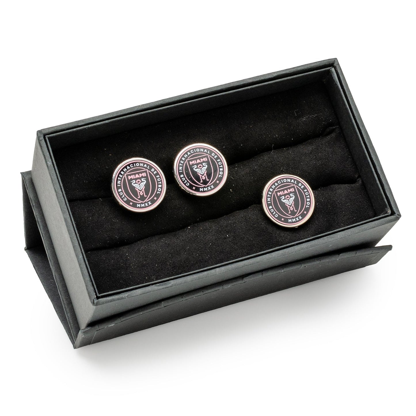 MLS Inter Miami Cufflinks and Lapel Pin Gift Set