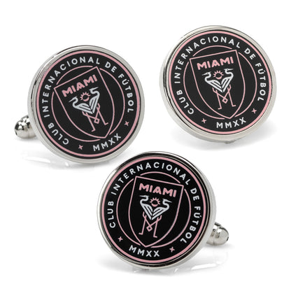 MLS Inter Miami Cufflinks and Lapel Pin Gift Set