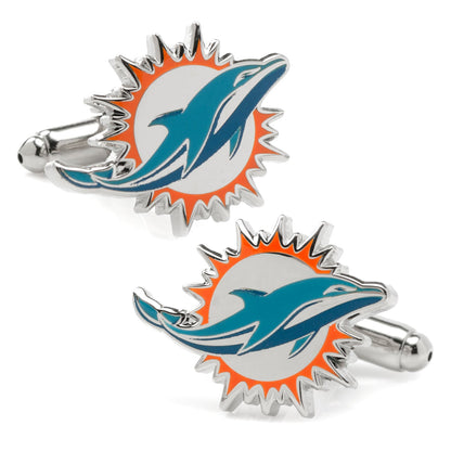 NFL Miami Dolphins Cufflinks and Tie Bar Gift Set