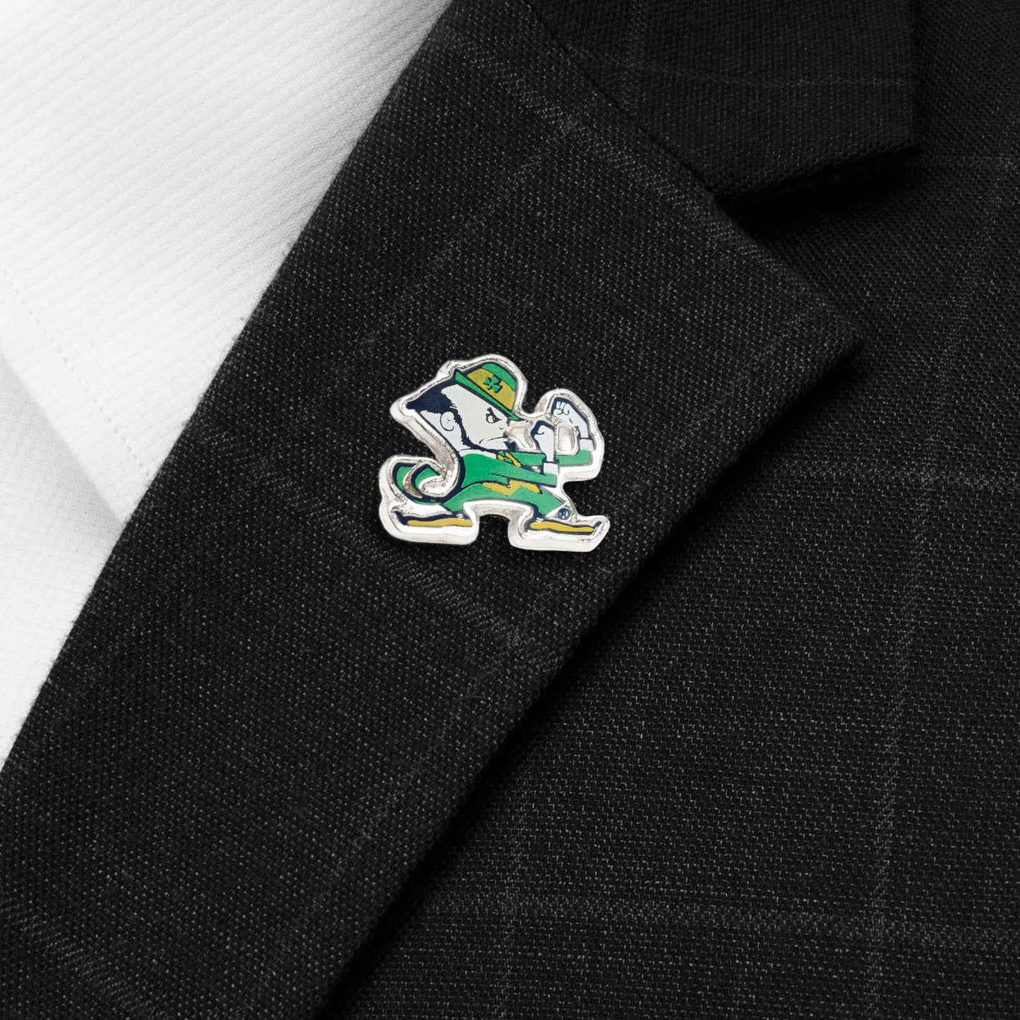NCAA Notre Dame University Fighting Leprechaun Lapel Pin