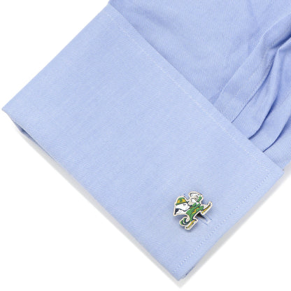 NCAA Notre Dame University Fighting Leprechaun Cufflinks
