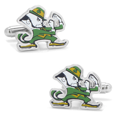 NCAA Notre Dame University Fighting Leprechaun Cufflinks