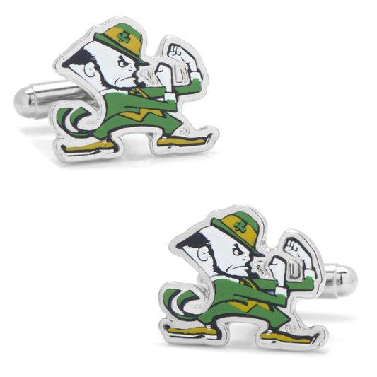 NCAA Notre Dame University Fighting Leprechaun Cufflinks